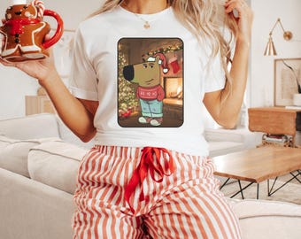 Just a chill guy shirt, just a chill guy Christmas shirt, Christmas shirt, meme shirt