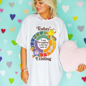 Today Im struggling with the task of existing shirt, mental health shirt, dark humor shirt, therapy shirt, anxiety