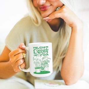 Mok plantenliefhebber, mok plantendame, mok plant moeder, mok tuinieren, mok plant moeder, plant cadeau, mok plantenliefhebber, mok plantenliefhebber