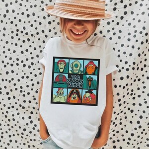 Kids Retro Cartoon Halloween Movie T-shirt, Zombie Island, Halloween Gift, 90s nostalgia, Kids Retro Halloween