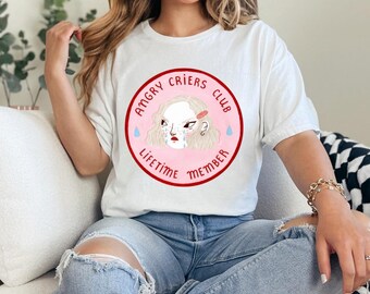 Angry criers club, angry criers club shirt, funny shirt, funny tshirt, emotional support, mental health