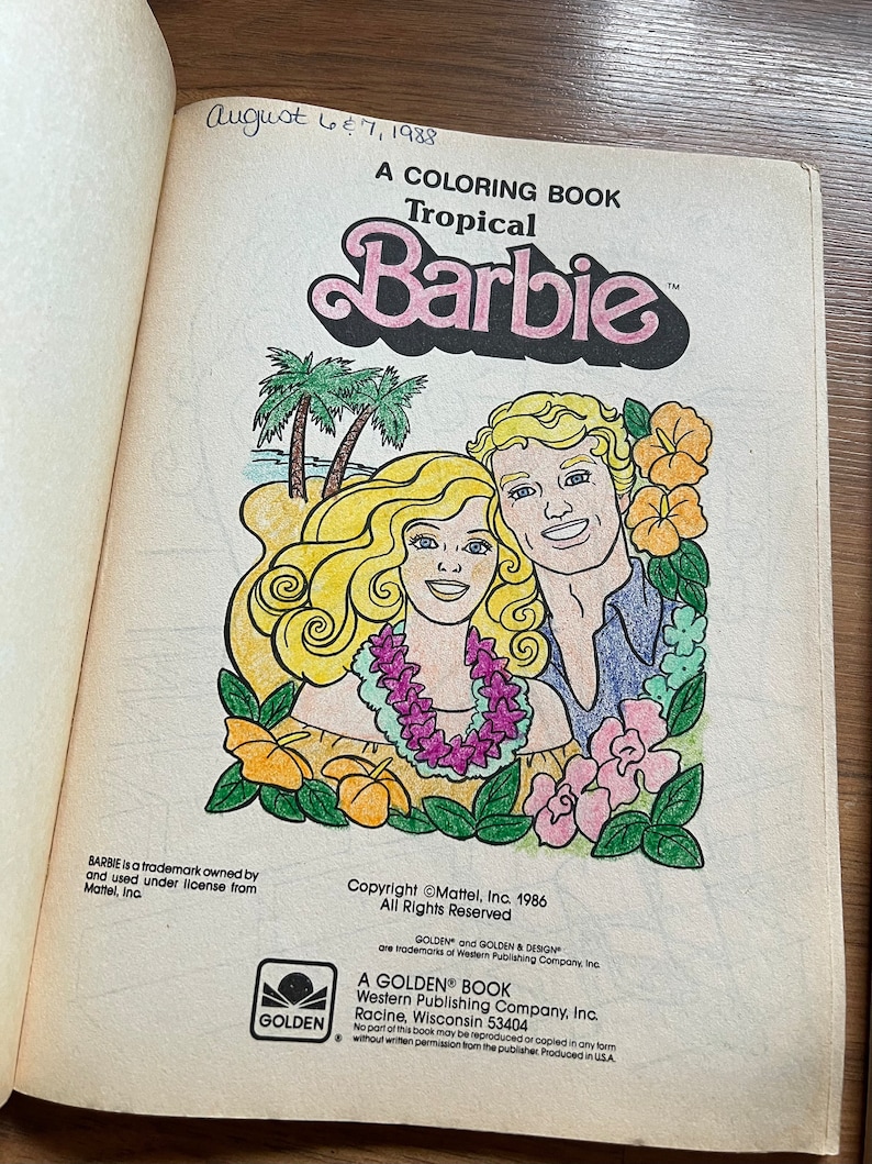Vintage Barbie Golden Coloring Book Lot of 3 - Etsy