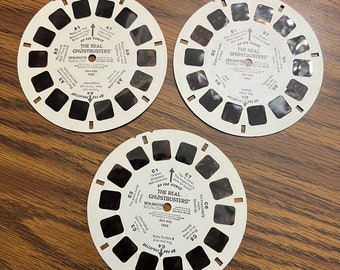 Vintage View-Master Reels, Lot of 3, The Real Ghostbusters