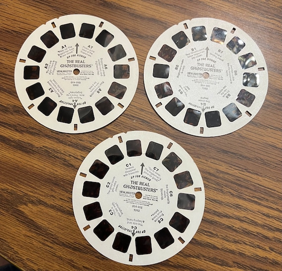 Vintage View-master Reels, Lot of 3, the Real Ghostbusters 