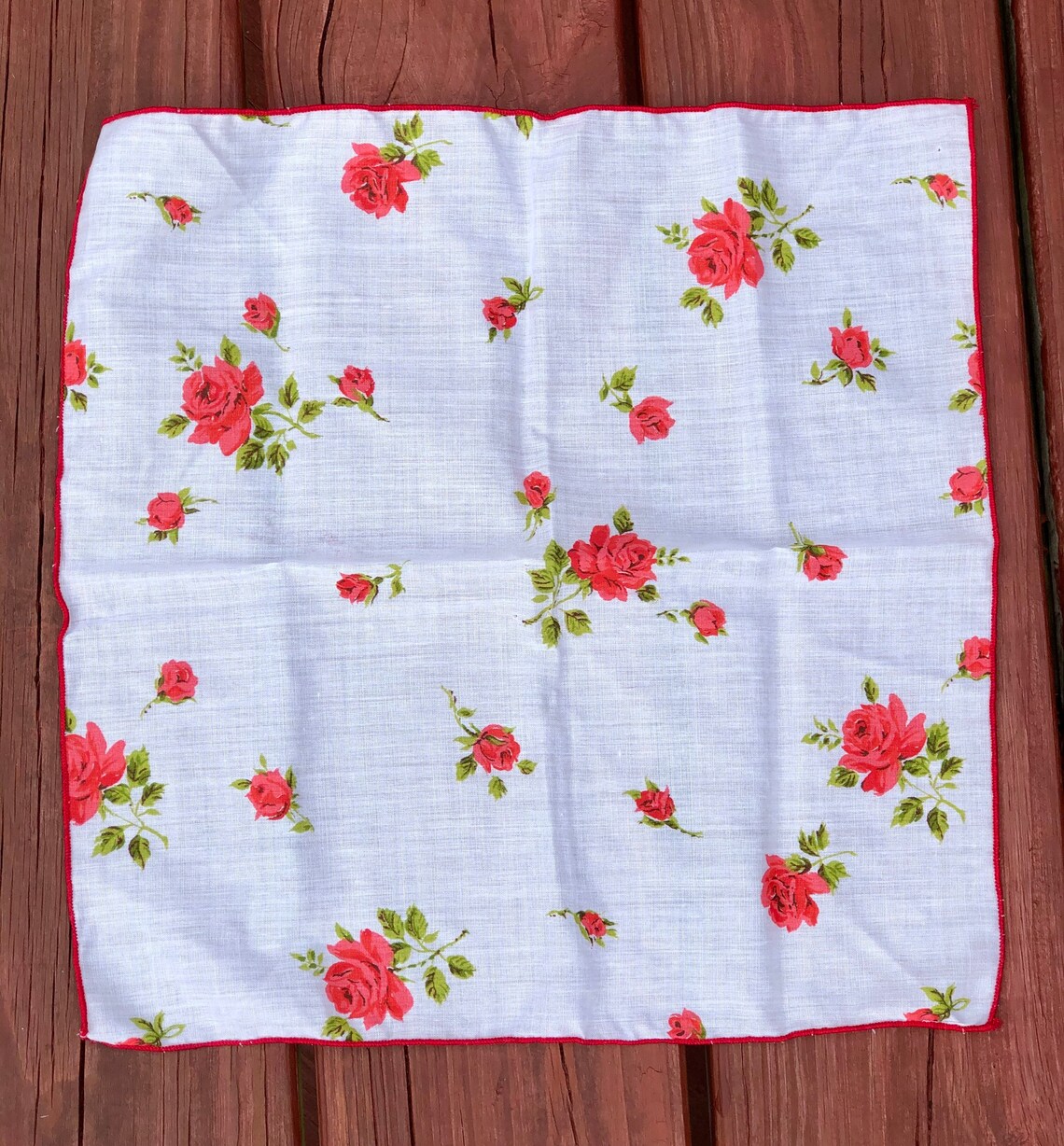 Vintage Rose Cloth Napkins Set of 4 Etsy UK