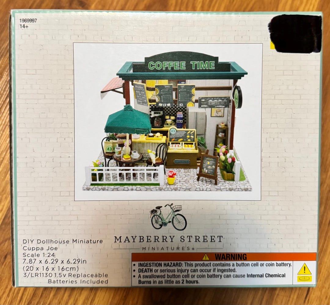 DIY Mayberry Street Miniatures Coffee Time Kit, Coffee House, Cafe - Etsy