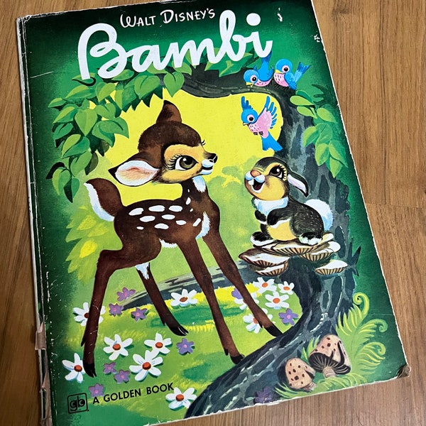 1979 Walt Disney’s Bambi Vintage Little Golden Book Big