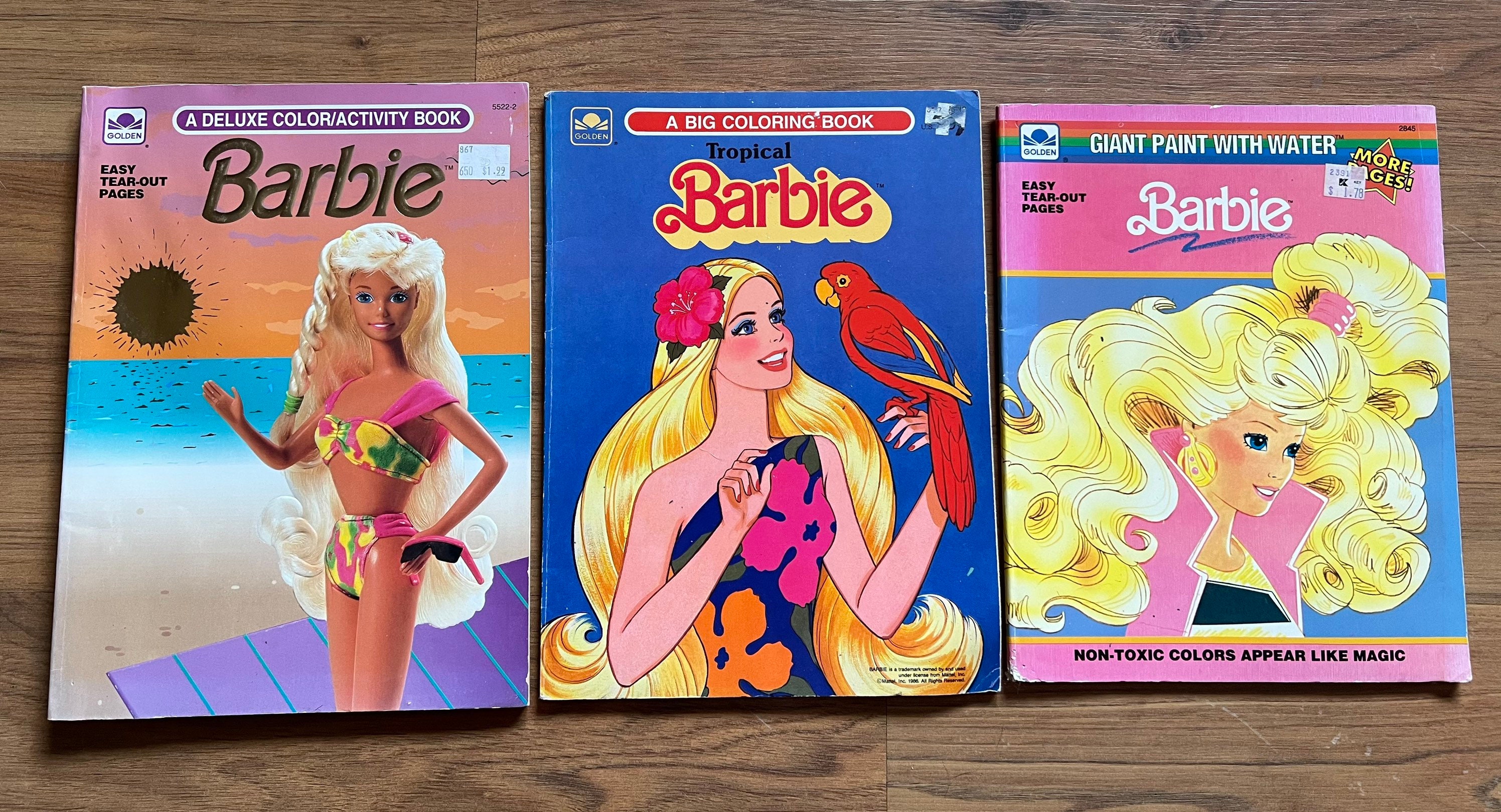 Vintage Barbie Golden Coloring Book Lot of 3 Etsy