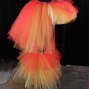 Fire Raver set Adult tutu skirt with tulle boot covers Sizes XS Plus rave dance club party leg warmers neon retro fairy costume halloween image 5