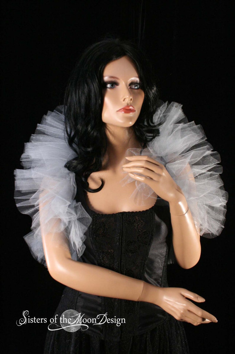 tulle off the shoulder wrap