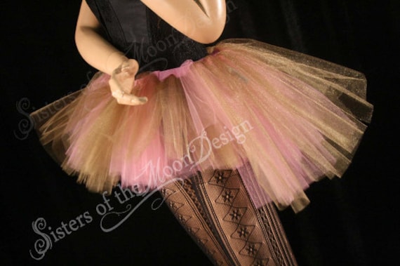 Pink and Gold Adult Mini Tutu Skirt 