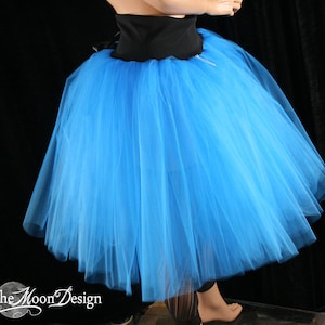 Victorian Turquoise blue midi tulle adult Tutu skirt poofy knee length womans Sizes XS - Plus dance costume petticoat bridal bridesmaid