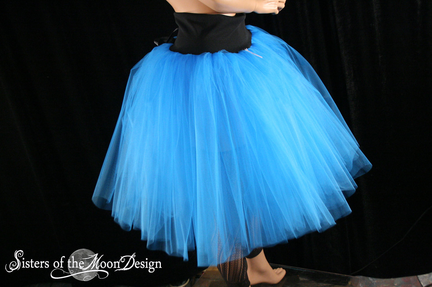black drape mini dress Tropical Trouble Maker Tutu Costume Dress with Headband Blue / 3T main image 0