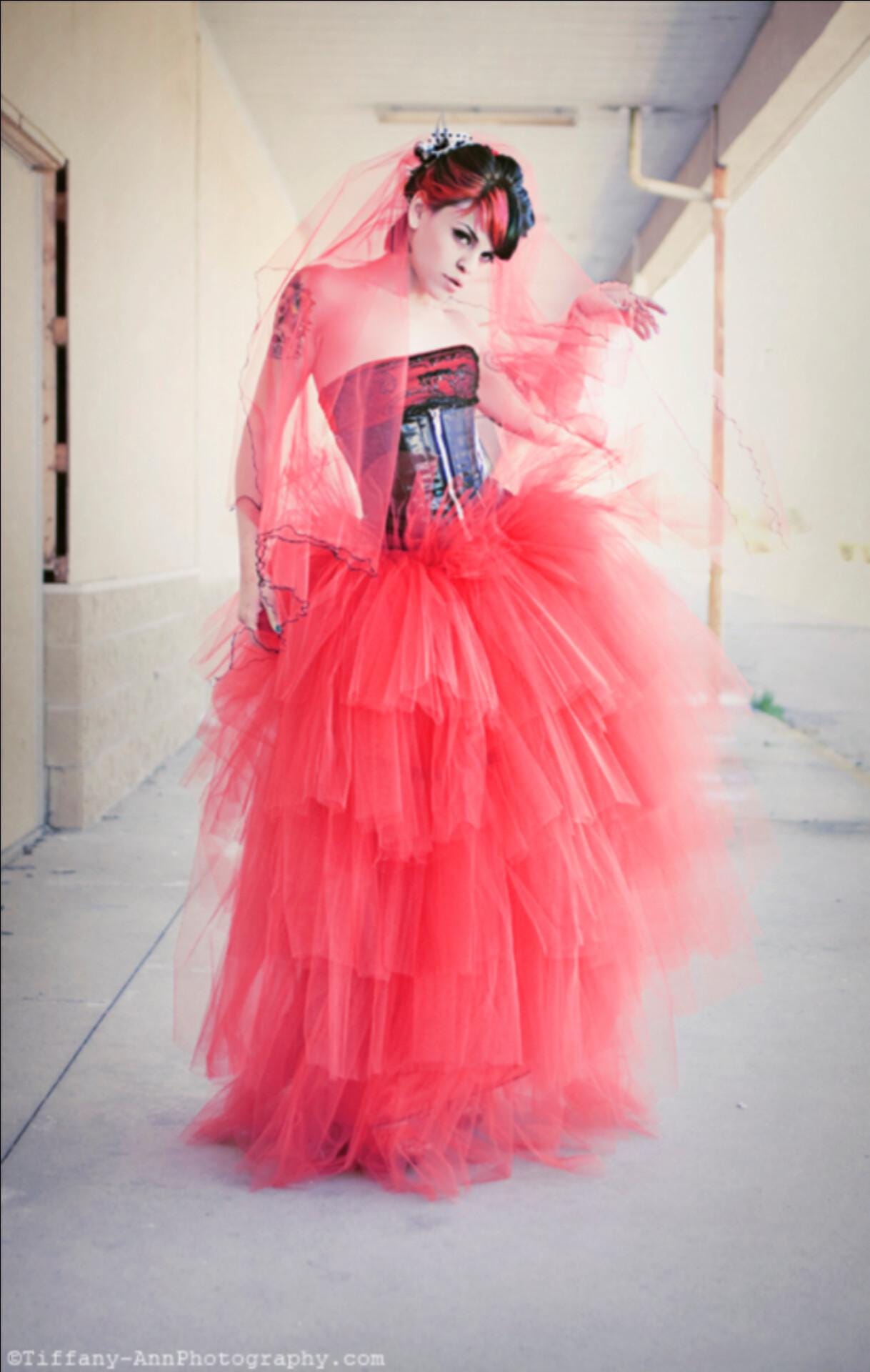 Lydia Deetz Red Wedding Dress Costume - Etsy