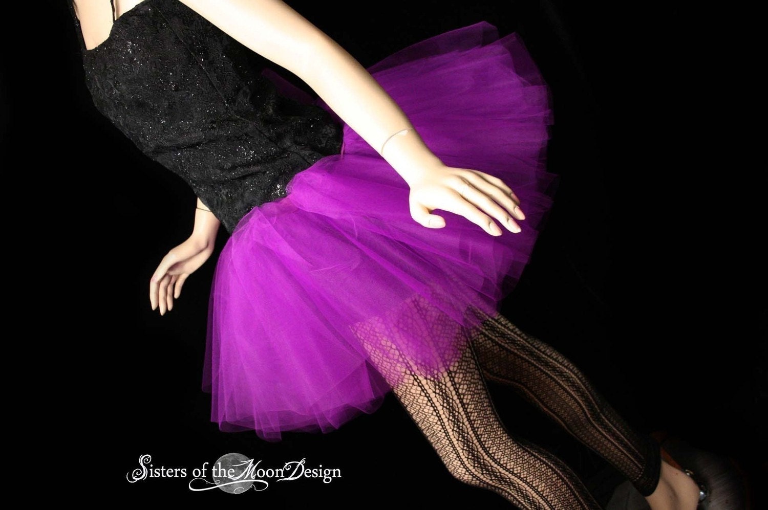 Tulchan Womens Size 18 Purple Cotton Skirt (Regular)