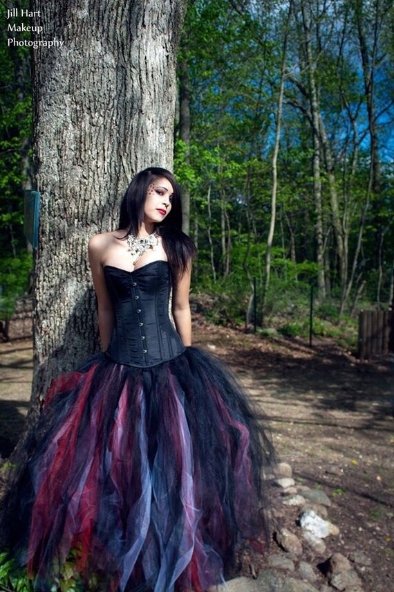 Layered Tulle Black Tutu Skirt Xs Pirate Queen Tulle Skirt Adult