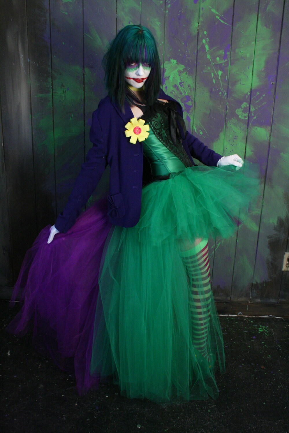 CocMouse Halloween Green Cosplay Costume For Women Sexy Sleeveless Fake Leaves Sequin Dress With Gloves Headwear Set (Green, S - View #10