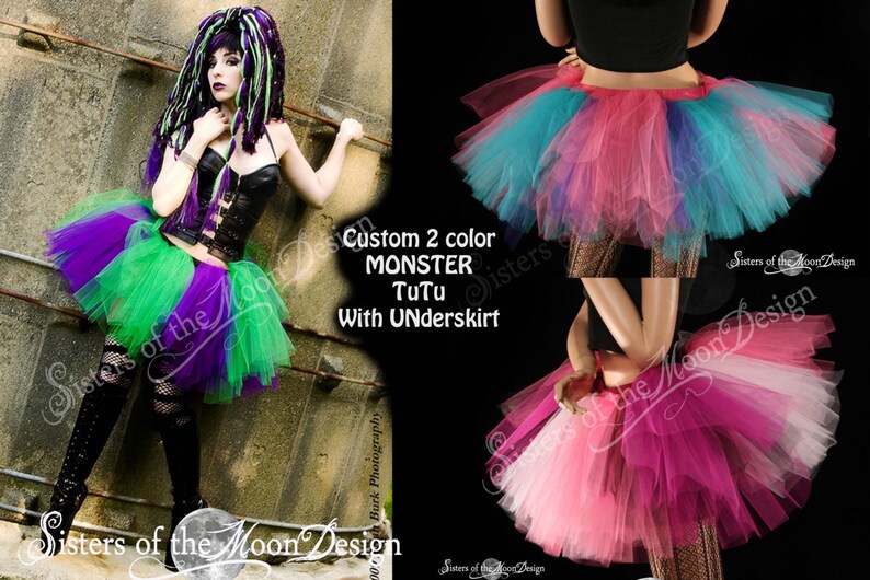 Adult size Tutu Assorted Colors 13 Colors Halloween Costume Rave Dance Wear fnt
