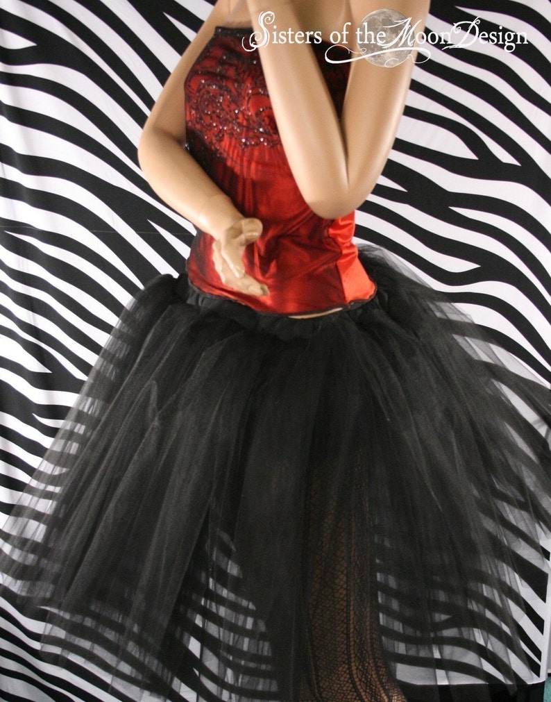 red tulle skirt xs