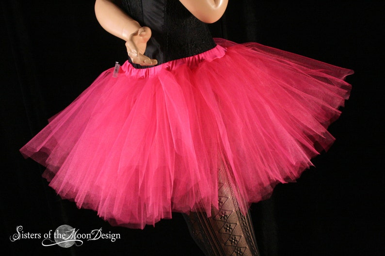 Shocking Pink Streamer tutu skirt adult run race costume Etsy