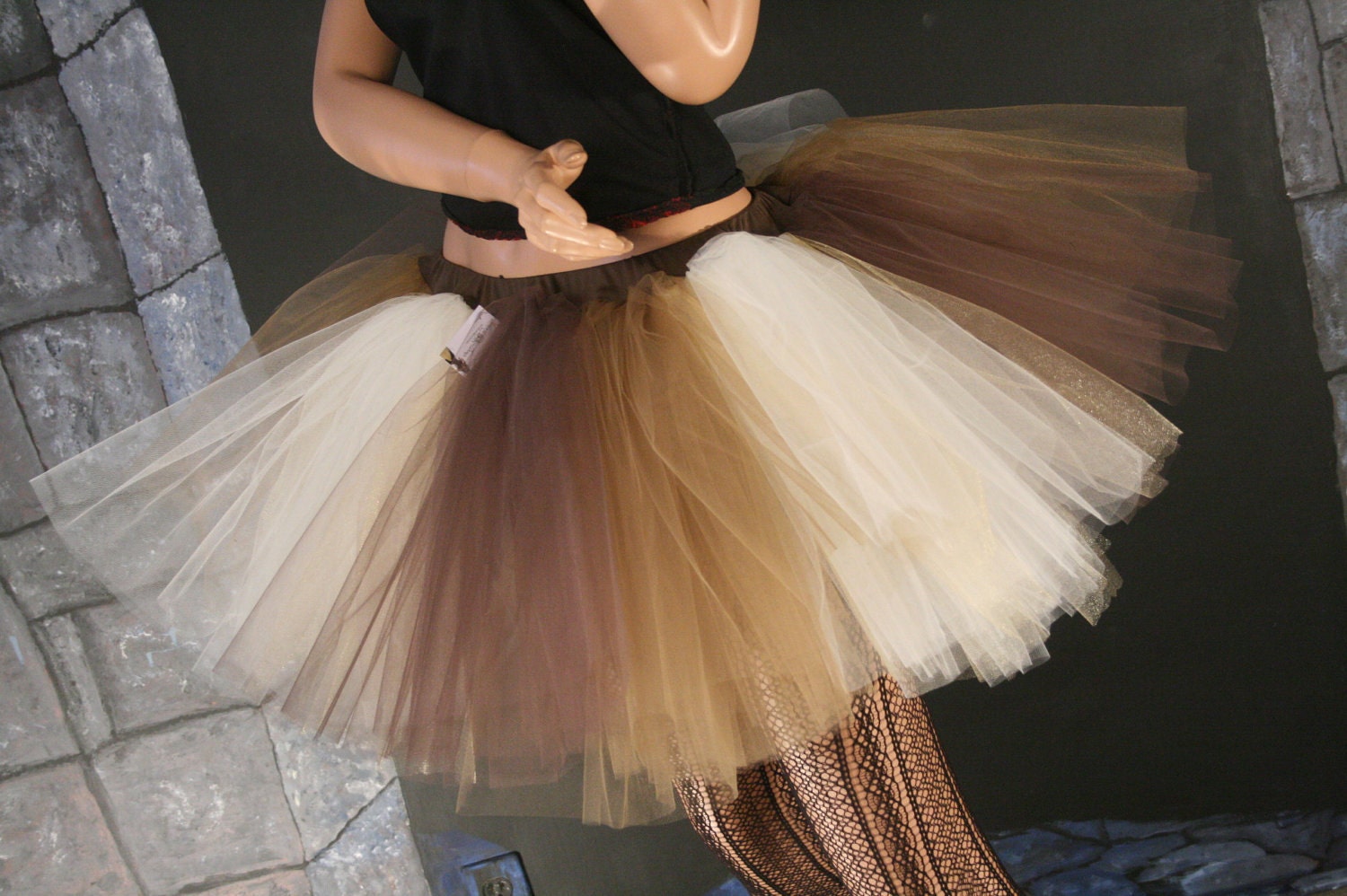 Adult Tulle Tutu Skirt choclate Sunday Gold Ivory Brown All Sizes XS Plus Dance Costume Halloween Ballet Birthday Smash Bachelorette Etsy