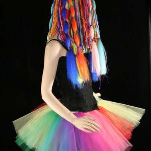 Rainbow Tutu short Tulle skirt Adult tutu pride carnival costume party Run race tutu roller derby cosplay clown You Choose Size SOTMD image 4