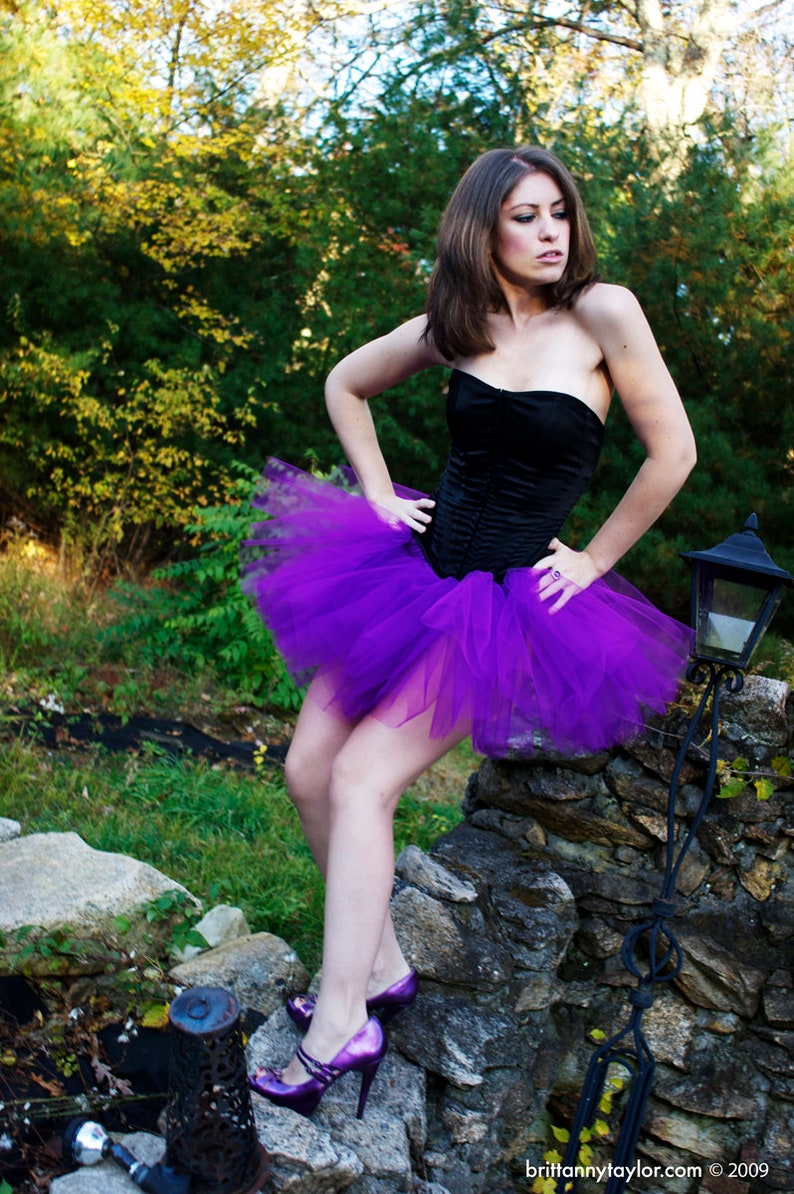 Custom Color Adult tutu tulle skirt petticoat Sizes XS-Plus rave run halloween costume dance bridal bachelorette party Sisters of the Moon image 4