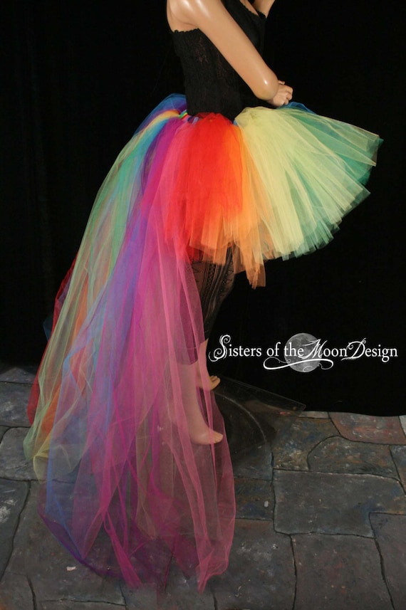 Rainbow Layered Tulle Skirt, Tiered Tulle Long Party Skirt, Prom Skirt, Fairy Tulle Skirt