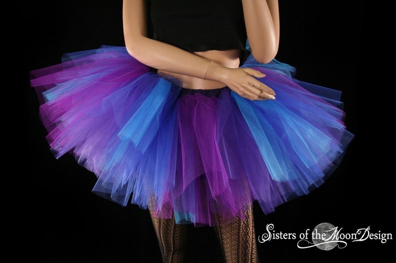 Butterfly Adult Tutu Skirt Purple Blue Tulle Petticoat Sizes Etsy
