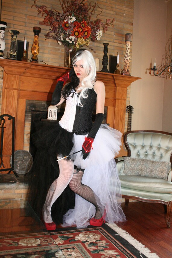 High low black tulle tutu skirt cheap