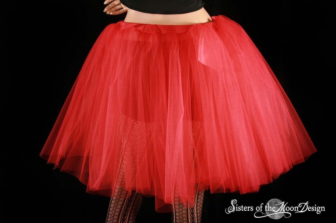 Red Tulle Tutu Middle Skirt