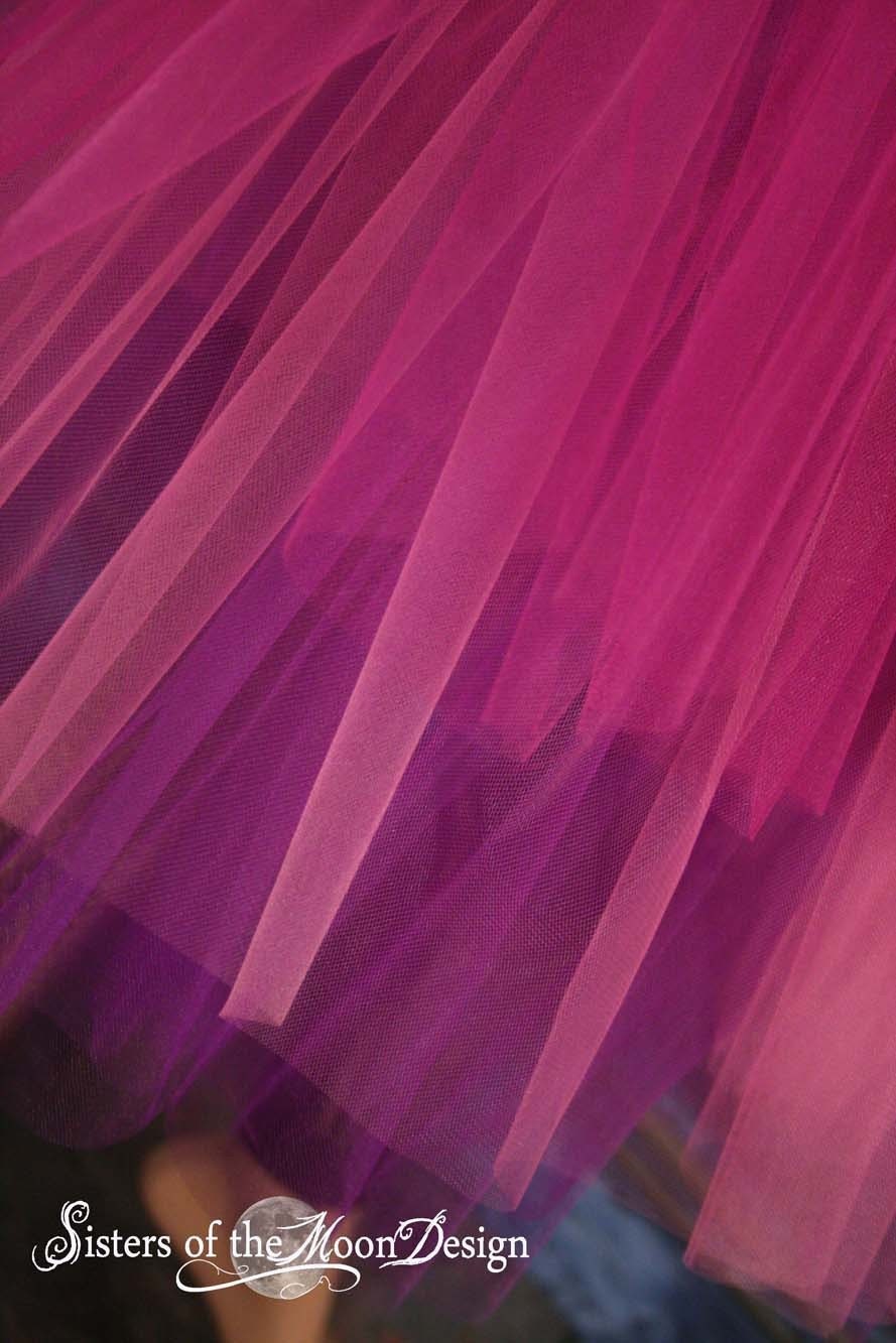 Pink & Purple Tulle Skirt Adult Tutu Three Layer Petticoat | Etsy