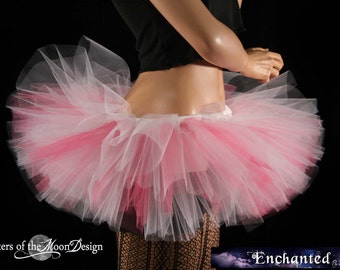 White Pink Adult tutu mini tulle skirt Sizes XS - Plus size - dance bridal bachlorette party ballet costume race kawaii Lolita cosplay rave