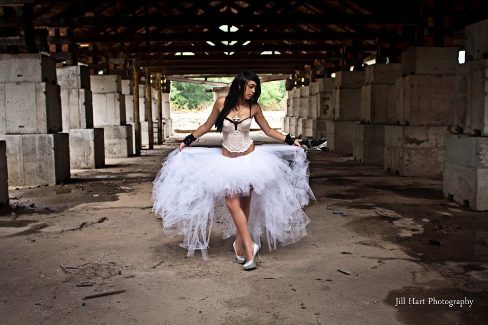 High low ivory skirt cheap