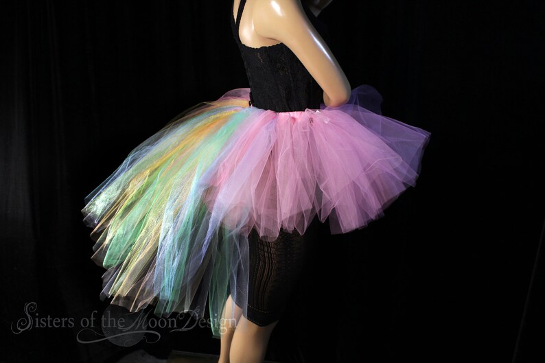 adult tutu skirt bustle back costume bridal gothic halloween green black dance