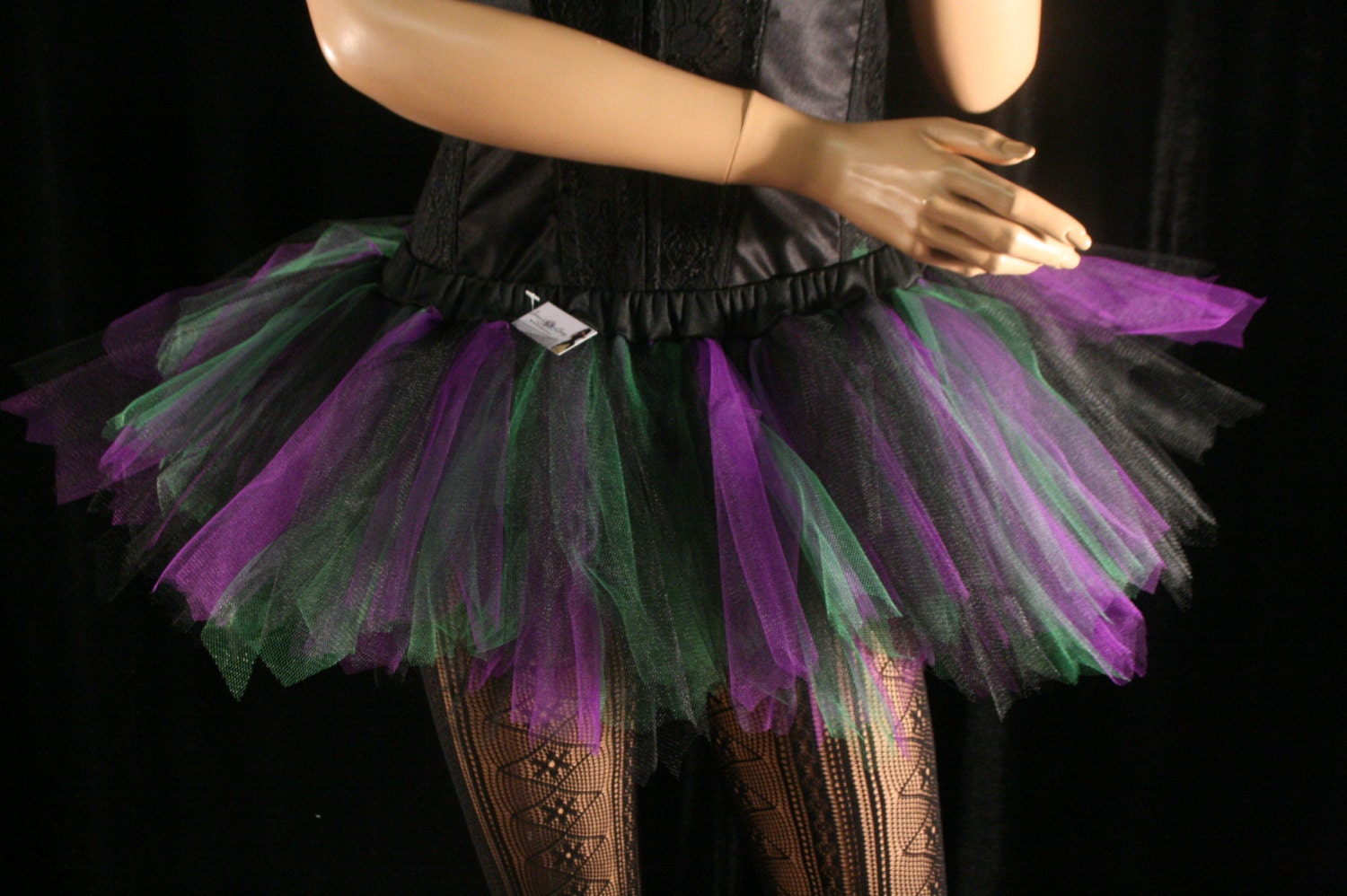 Purple Black Green Adult Tutu Short Tulle Mini Skirt Streamer - Etsy