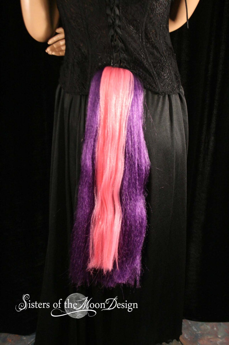 My Little Pony tail Black beauty hair tie on unicorn horse cosplay halloween
