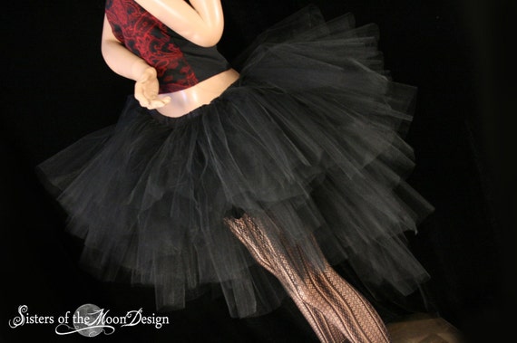 Jupe En Tulle Noire Courte Pour Femme - Tutu Mini Jupon Pour Carnaval, Danse, Ballet Et Fêtes