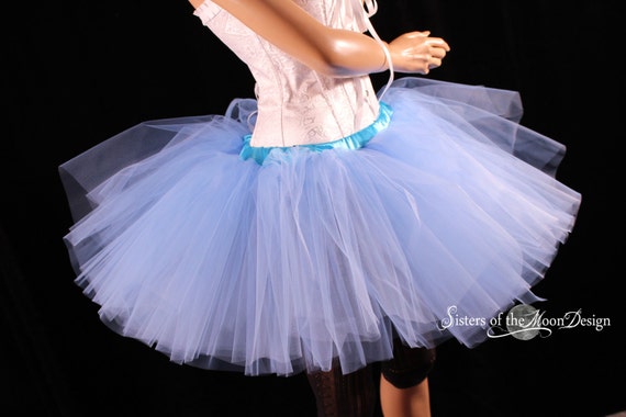 French Blue Tutu Skirt Puffy Three Layer Petticoat Dance Alice Princess  Costume Race Bachelorette -adult Size XS - Plus -sisters of the Moon - Etsy