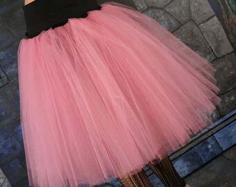 Victorian Mauve midi tulle adult Tutu skirt poofy knee length Sizes XS - Plus dance costume princess petticoat lolita bridesmaid bride tutu