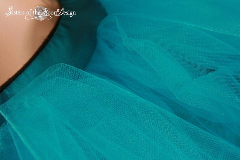 Teal Adult tutu skirt short tulle skirt Sizes XS Plus size petticoat dance roller derby costume rave wear ballet bachelorette festival image 4