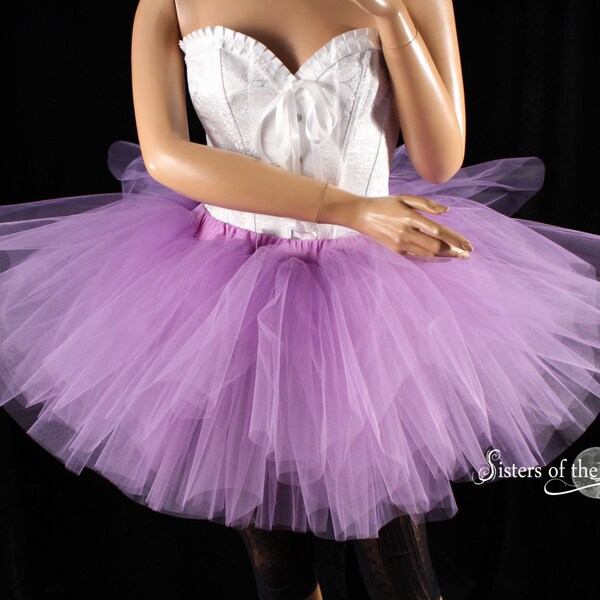 Light Purple tutu skirt puffy three layer petticoat dance costume fairytail race petticoat wedding -You Choose Size - Sisters of the Moon
