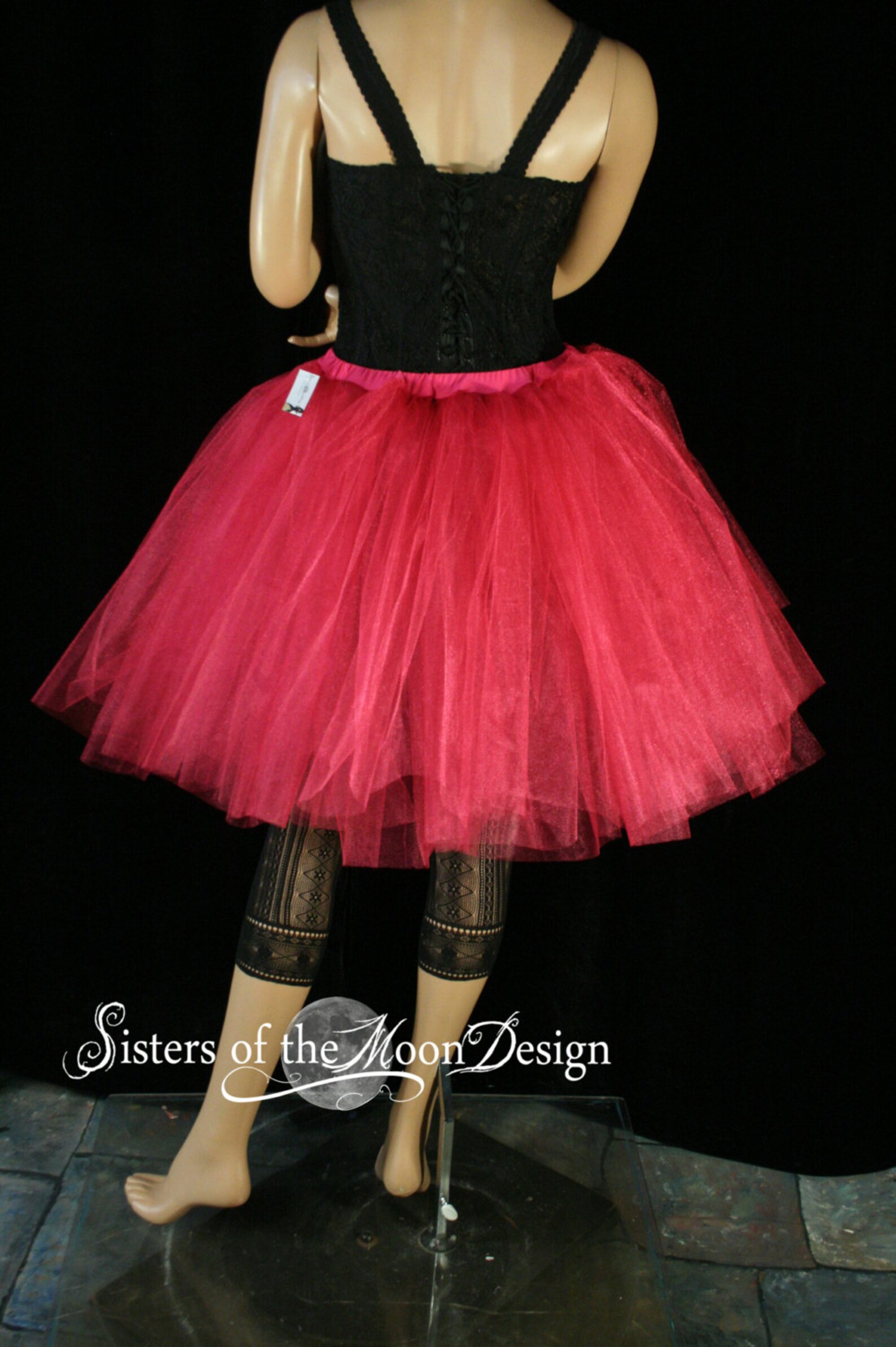 Tutu skirt Adult Shocking Pink Romance poofy knee length dance Etsy