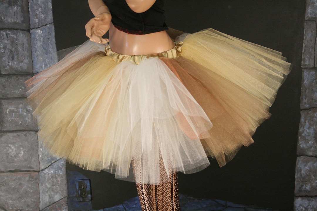 gold tutu dress for adults Taupe Plus Size Adult Tutu Skirt Women's Costume Dress Up Extra Plus Size (Women's 18-24+) main image 1