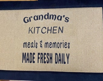 32"x20" Home Border Memory Foam Kitchen Floor Mat