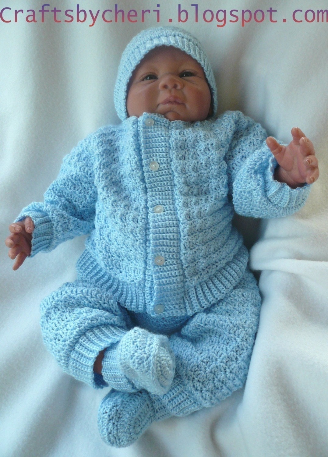 Cheri Crochet Original Baby Pattern Newborn To 3 Months Etsy