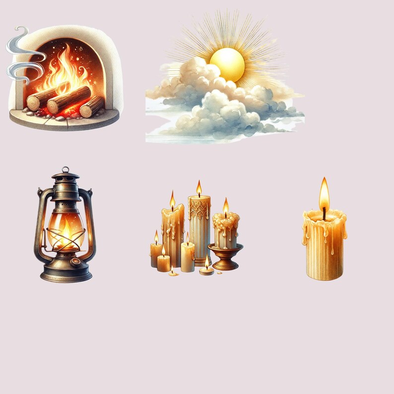 Imbolc Clipart Set: Pagan & Wiccan Symbols (digital Download) - Etsy