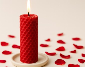 Kruidenrituele kaars/bijenwas: geld, reiniging, liefde, wens/cadeaukaars/spiritueel
