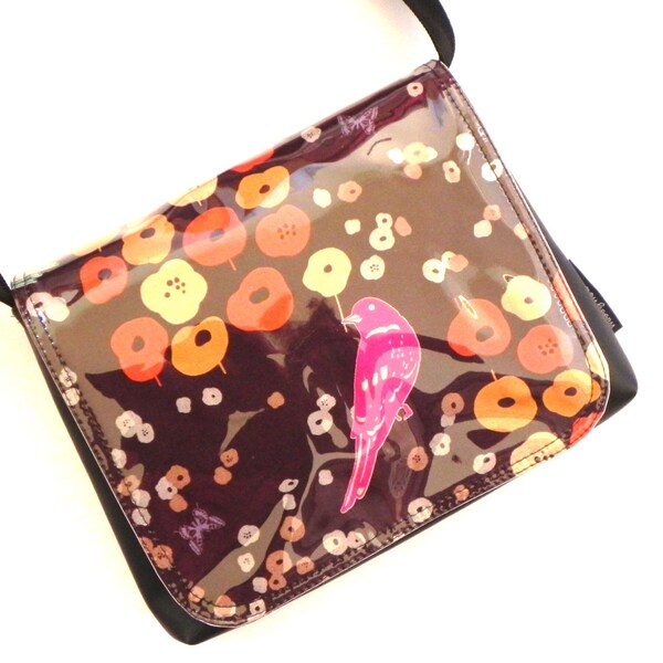 Flower bed messenger satchel handmade by missy mao mao on etsy