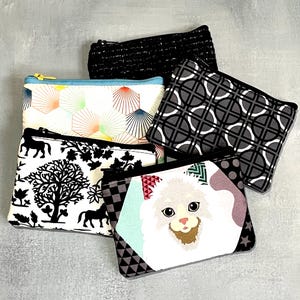 Small vegan coin card purse